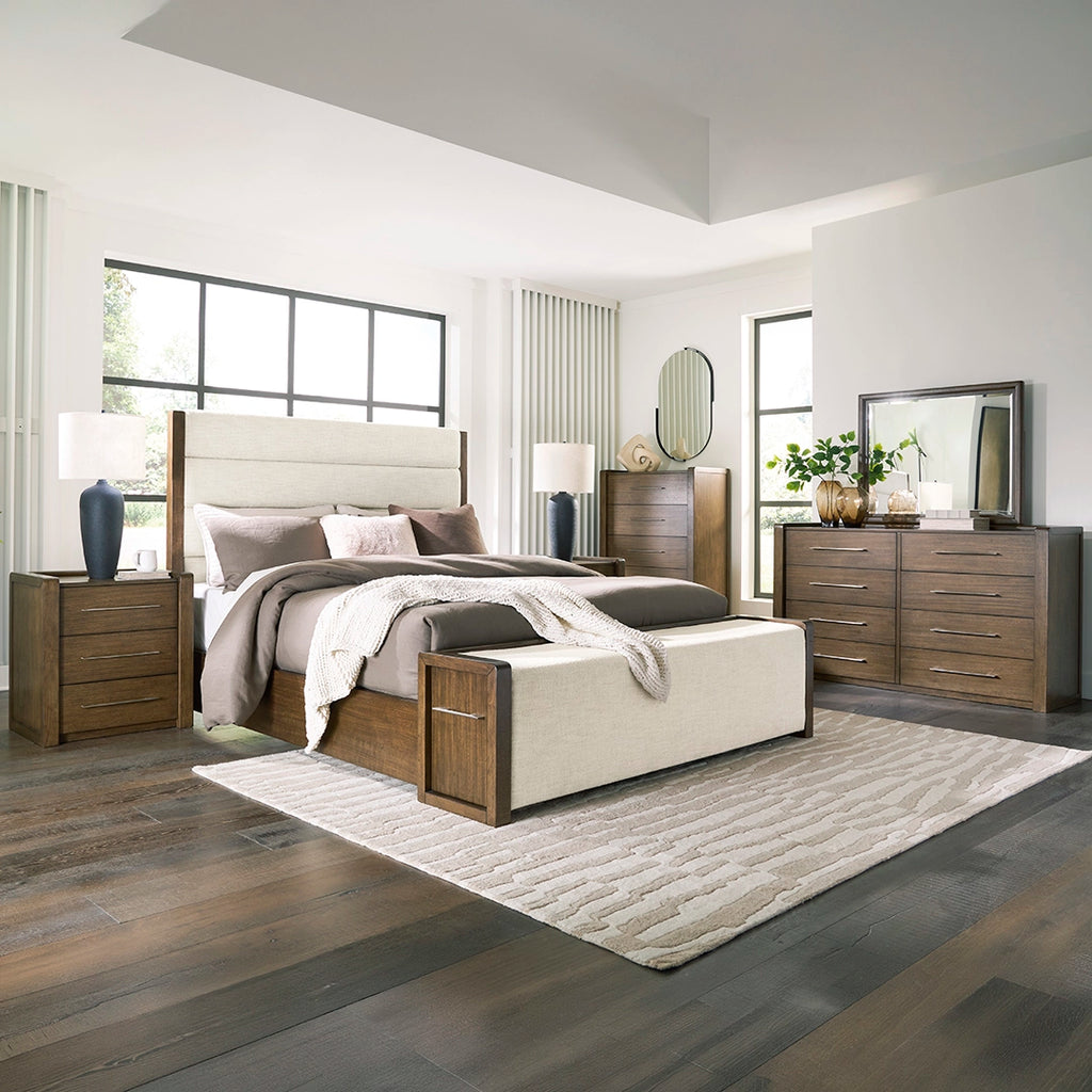 MARXMORE BEDROOM SET WITHOUT WARDROBE KING SIZE (193 X 203 CM) - BROWN