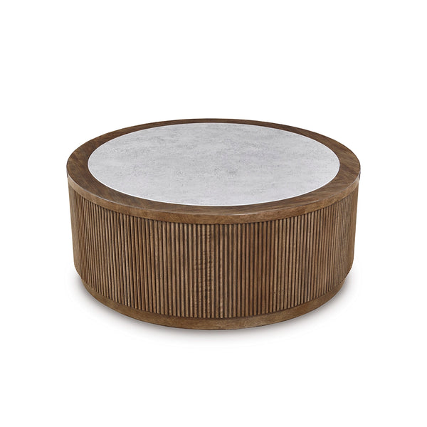 HADONNA CENTER TABLE - BROWN