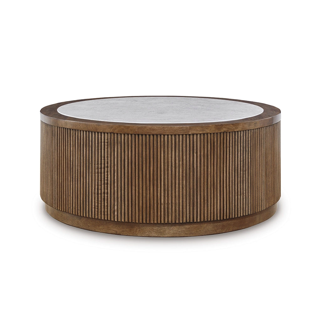 HADONNA CENTER TABLE - BROWN
