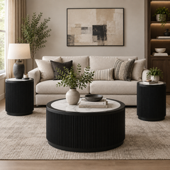 GRAYMAN COFFEE TABLE SET 3 PCS - BLACK