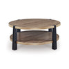 RIDGESTER CENTER TABLE - LIGHT BROWN