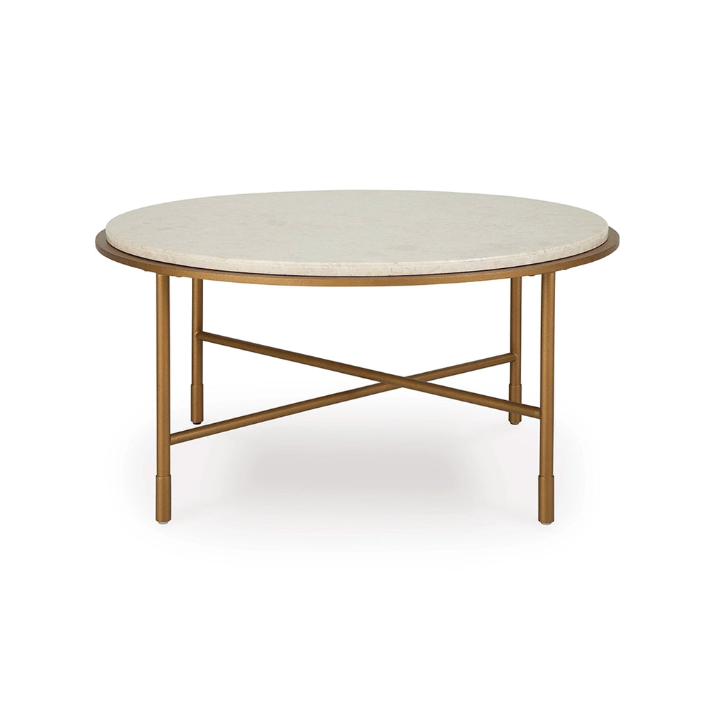 ALBEN CENTER TABLE - ANTIQUE GOLD