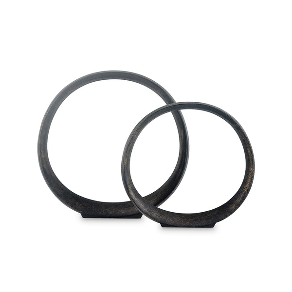 SCULPTURE SET 2PCS - BLACK
