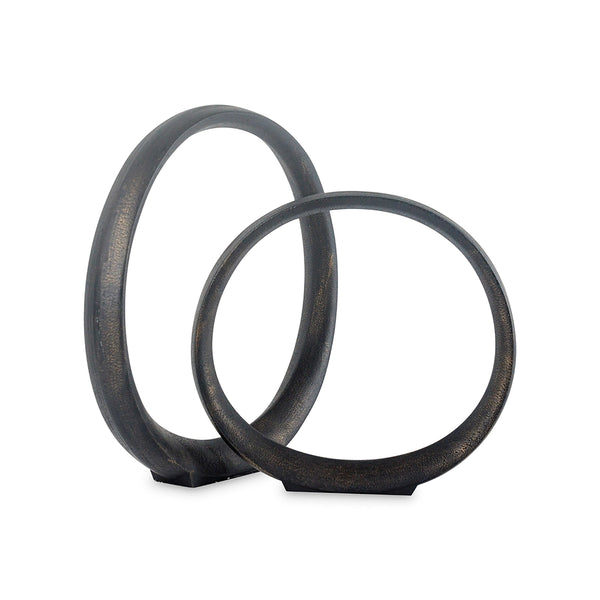 SCULPTURE SET 2PCS - BLACK