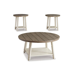 BOLANBROOK COFFEE TABLE SET 3 PCS - BROWN