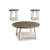 BOLANBROOK COFFEE TABLE SET 3 PCS - BROWN