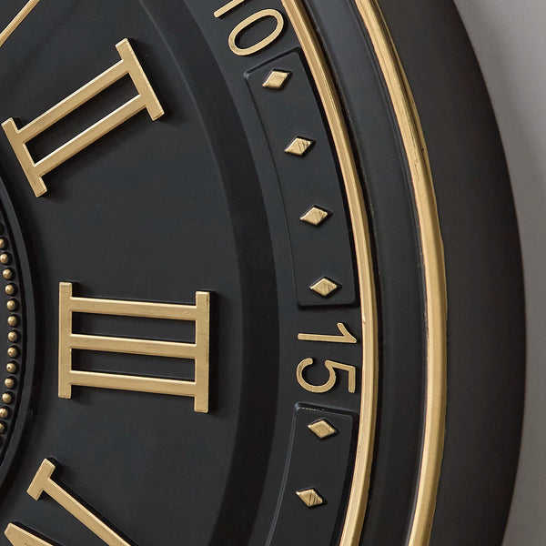 Dairton WALL CLOCK - BLACK