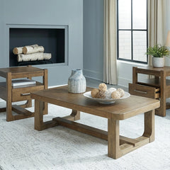 
                          CABALYNN COFFEE TABLE SET 3 PCS BROWN
                          