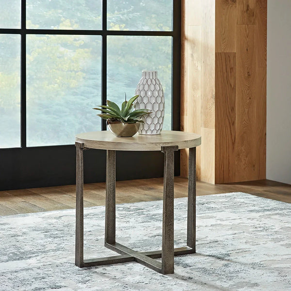 Dalenville end table with industrial character and robust design – Ashley UAE modern furniture