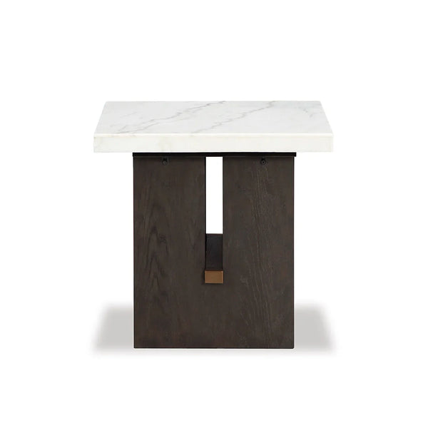 Modern Burkhaus square end table – engineered wood construction