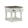 HAVALANCE END TABLE WHITE