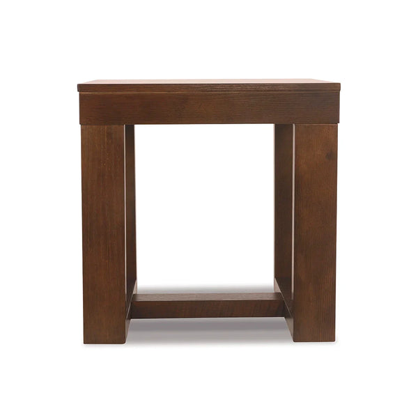 Stylish dark brown end table with spacious top – Ashley UAE furniture collection