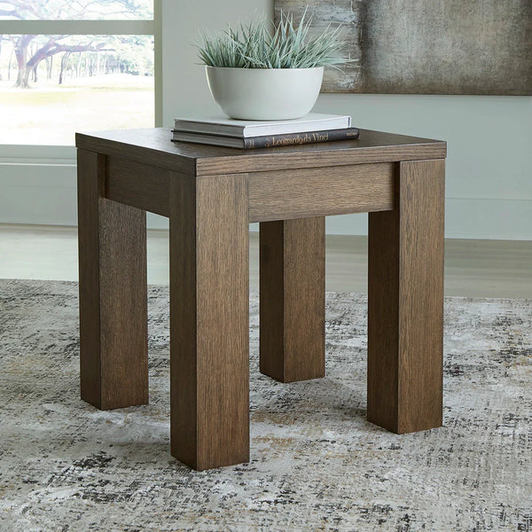 Rosswain end table in warm brown engineered wood | Ashley UAE | Shop Now