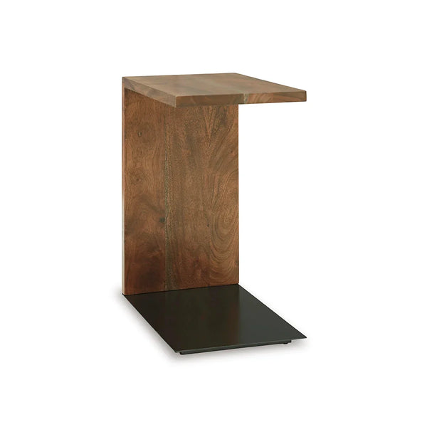 Sofa-side accent table sliding over cushion or ottoman – Ashley UAE living room furniture