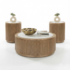 
                          CAMDILL COFFEE TABLE SET - LIGHT BROWN
                          