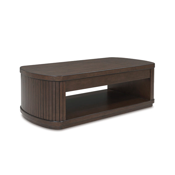 KORESTONE CENTER TABLE - DARK BROWN