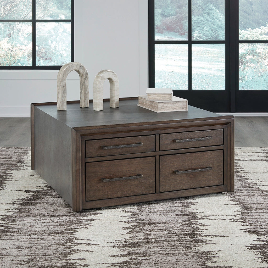KALLENNY CENTER TABLE - BROWN