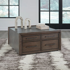 
                          KALLENNY CENTER TABLE - BROWN
                          