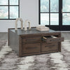 KALLENNY COFFEE TABLE SET - BROWN