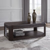 CARLIBRIE COFFEE TABLE SET - DARK BROWN