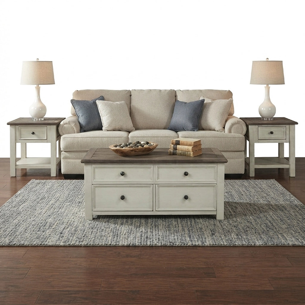 BOLANBURG COFFEE TABLE SET - BEIGE