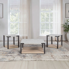 DARTHURST COFFEE TABLE SET BROWN
