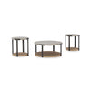 DARTHURST COFFEE TABLE SET BROWN