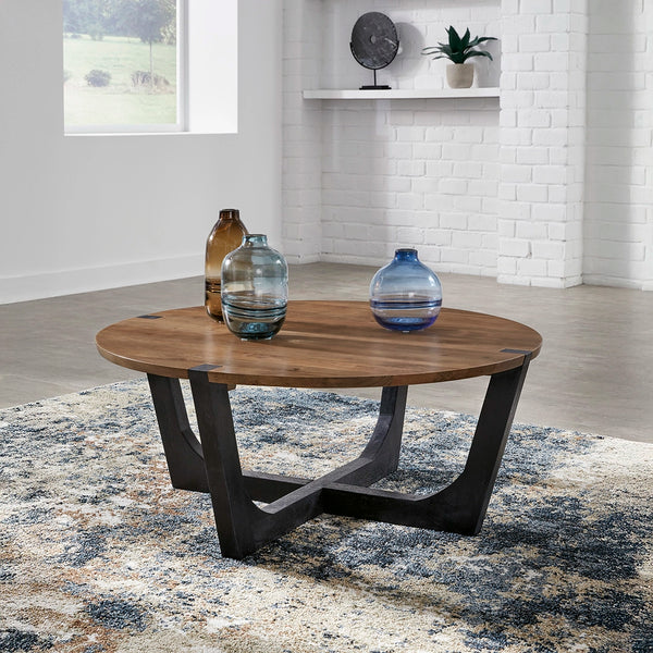 HANNEFORTH CENTER TABLE BROWN