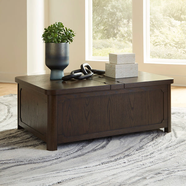 Breckington CENTER TABLE - DARK BROWN