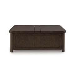 
                          BRECKINGTON CENTER TABLE - DARK BROWN
                          