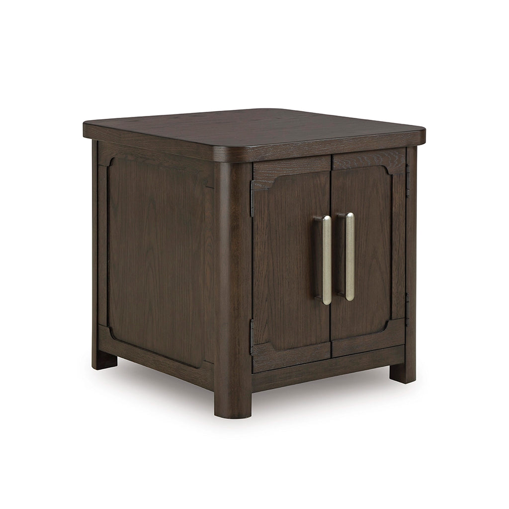 Breckington SIDE TABLE - DARK BROWN