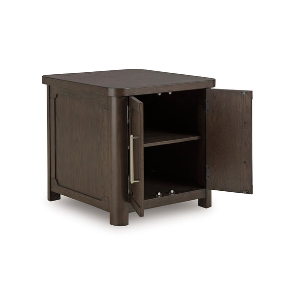 Breckington SIDE TABLE - DARK BROWN