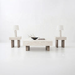 
                          JORLAINA COFFEE TABLE SET - LIGHT GREY
                          