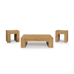 
                          BRACKEN COFFEE TABLE SET - LIGHT BROWN
                          