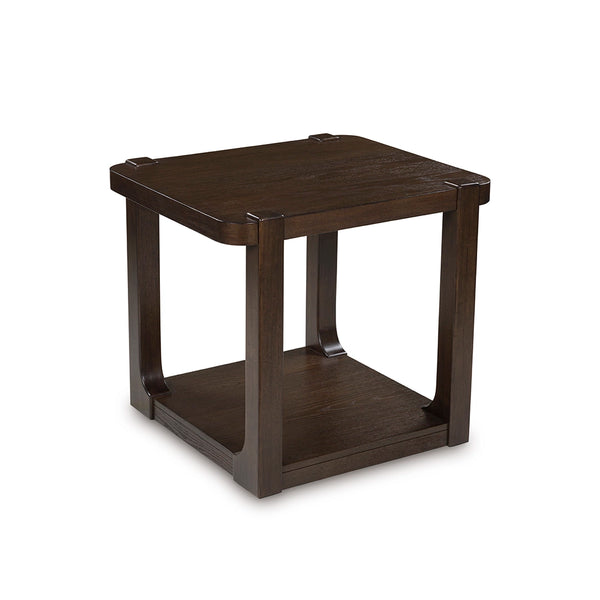 BRECKINGTON SIDE TABLE - DARK BROWN
