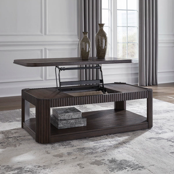 CARLIBRIE CENTER TABLE BROWN