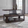 CARLIBRIE CENTER TABLE BROWN