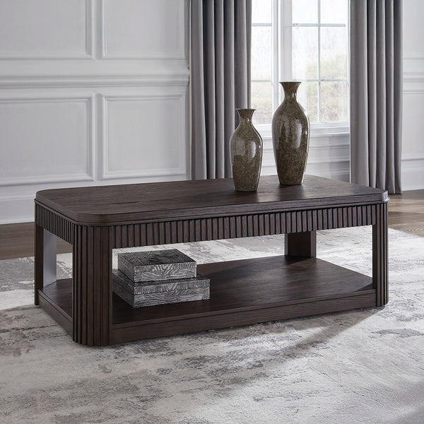 CARLIBRIE CENTER TABLE BROWN