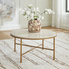 FIN ALBEN COFFEE TABLE SET 3 PCS - ANTIQUE GOLD