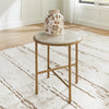 FIN ALBEN COFFEE TABLE SET 3 PCS - ANTIQUE GOLD