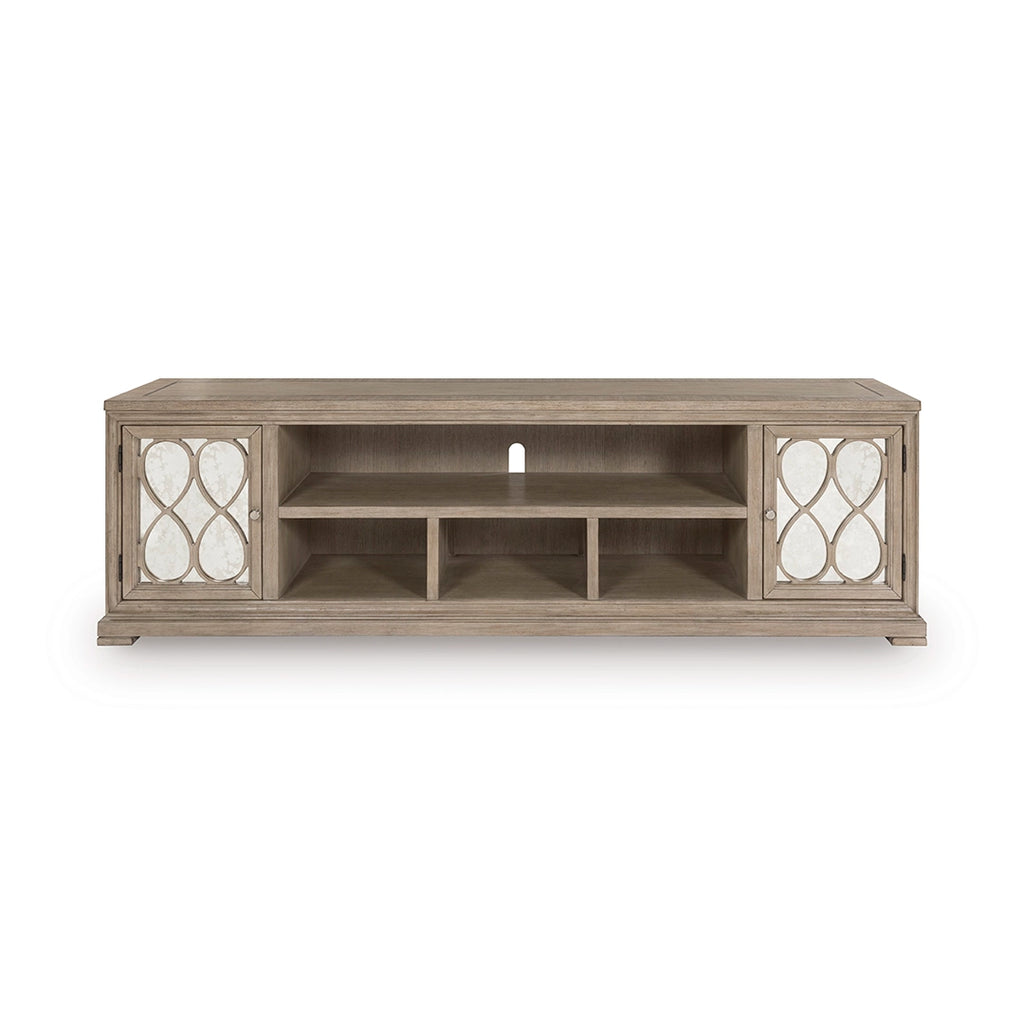 Jorlaina TV STAND - LIGHT BROWN