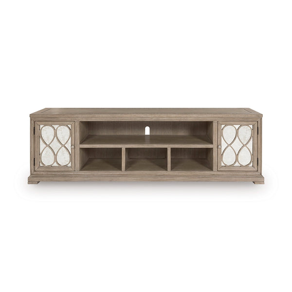 Jorlaina TV STAND - LIGHT BROWN