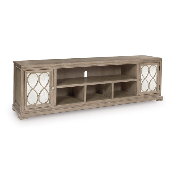 Jorlaina TV STAND - LIGHT BROWN
