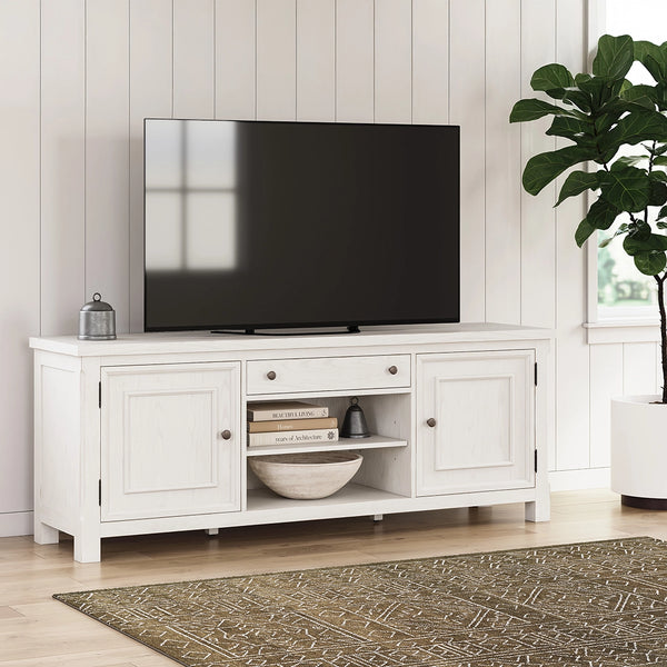 ROBBINSDALE TV STAND WHITE