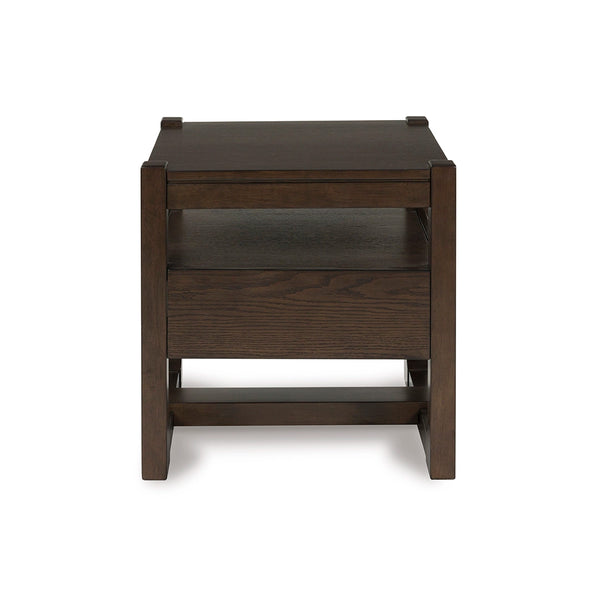 BRECKINGTON END TABLE BROWN
