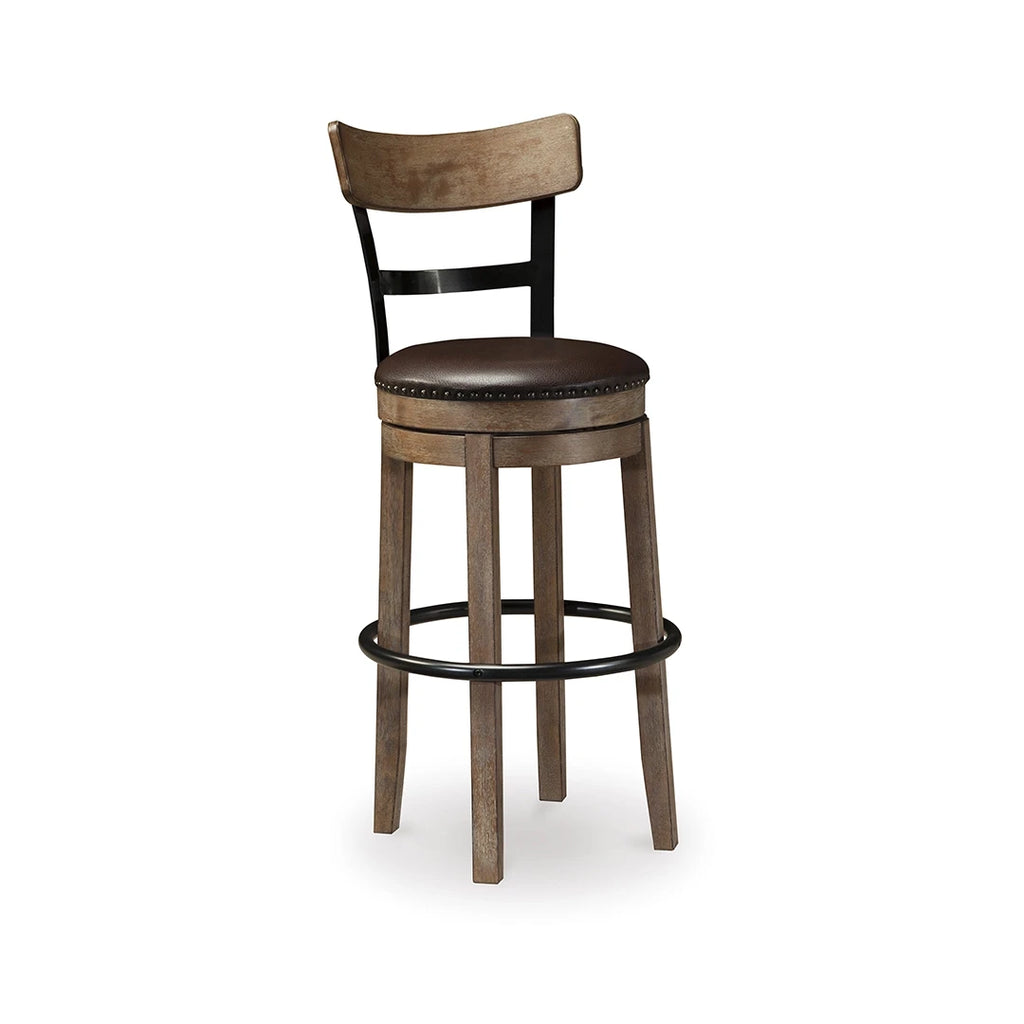 PINNADEL HIGH STOOL SWIVEL - BROWN
