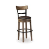 PINNADEL HIGH STOOL SWIVEL - BROWN